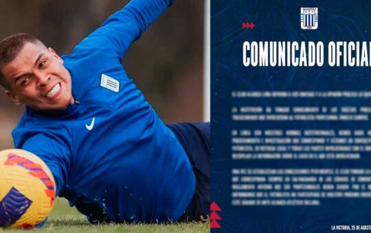 Alianza Lima suspende a Ángelo Campos tras denuncia de violencia familiar