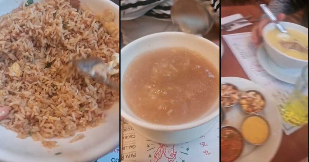 Mujer denuncia que pagó 30 soles por un arroz chaufa que solo tenía arroz en restaurante de Lima