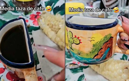Mujer pide media taza de café y le conceden su pedido de esta singular manera