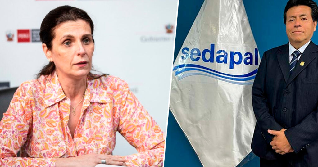 Ministra de Vivienda pide su renuncia inmediata al cargo al presidente del directorio de Sedapal