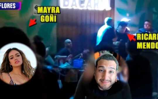 Mayra Goñi y Ricardo Mendoza son captados besándose pese a negar romance