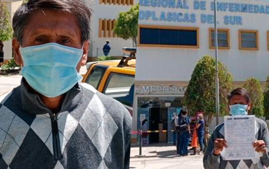 Abuelito pide ayuda para que nieto con cáncer sea trasladado a Lima