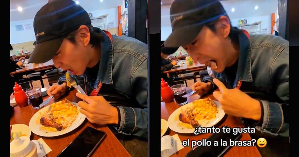 Extranjero se enamora del pollo a la brasa peruano y no quiere volver a Corea