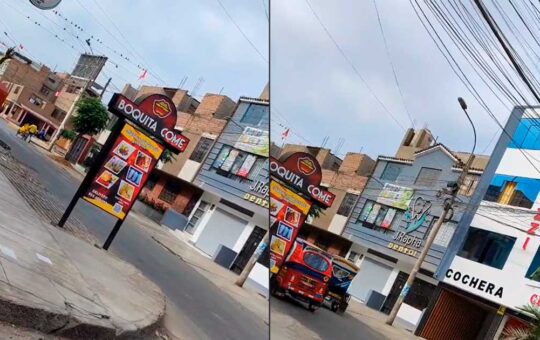 el restobar de Comas que se hizo viral por su nombre y su ubicación frente a un hostal