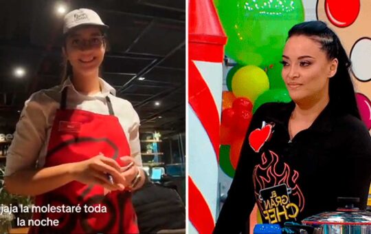 Mariella Zanetti visita a su hija que trabaja como mesera y le pide que se apure con su pedido