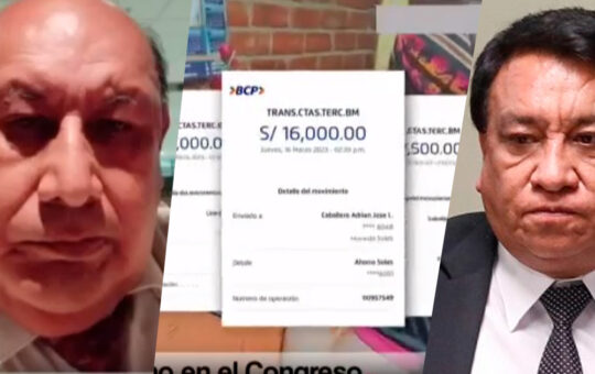 Denuncian que asesor de Luna Gálvez recibió S/80 mil de soborno para ‘agilizar’ obra