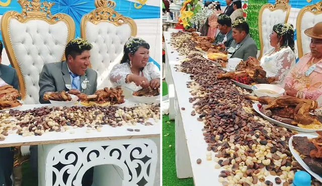 banquete en matrimonio de Puno causa sensación en redes