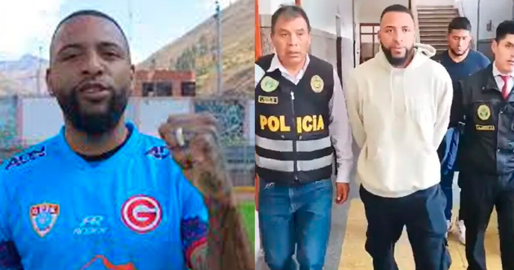 Policía detiene a futbolista Alexi Gómez por violencia física contra la mujer
