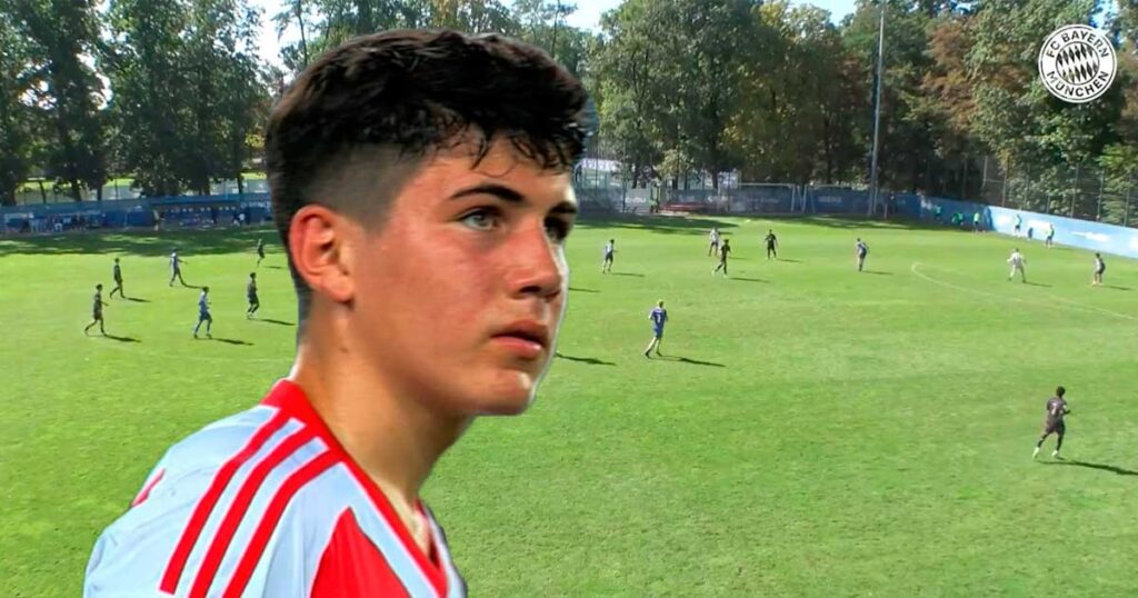 Felipe Chávez, la ‘joya’ peruana del Bayern Múnich, anota un golazo de media cancha en la Bundesliga Sub 17