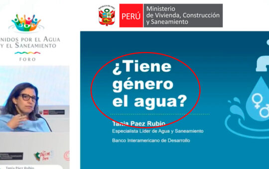 Sedapal anuncia corte de agua y el ministerio de Vivienda discute ¿Tiene género el agua?