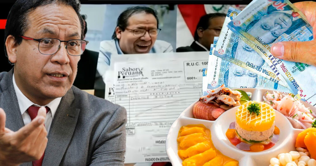 Exministro Roberto Sánchez y sus costosos banquetes con el dinero de todos los peruanos