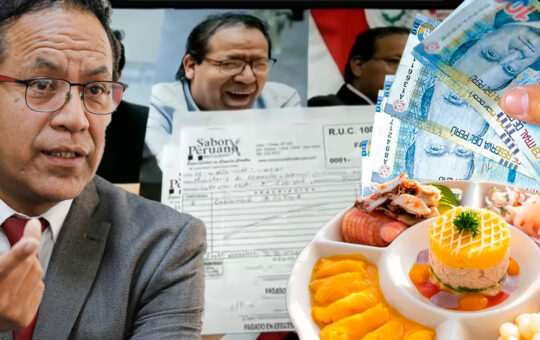 Exministro Roberto Sánchez y sus costosos banquetes con el dinero de todos los peruanos