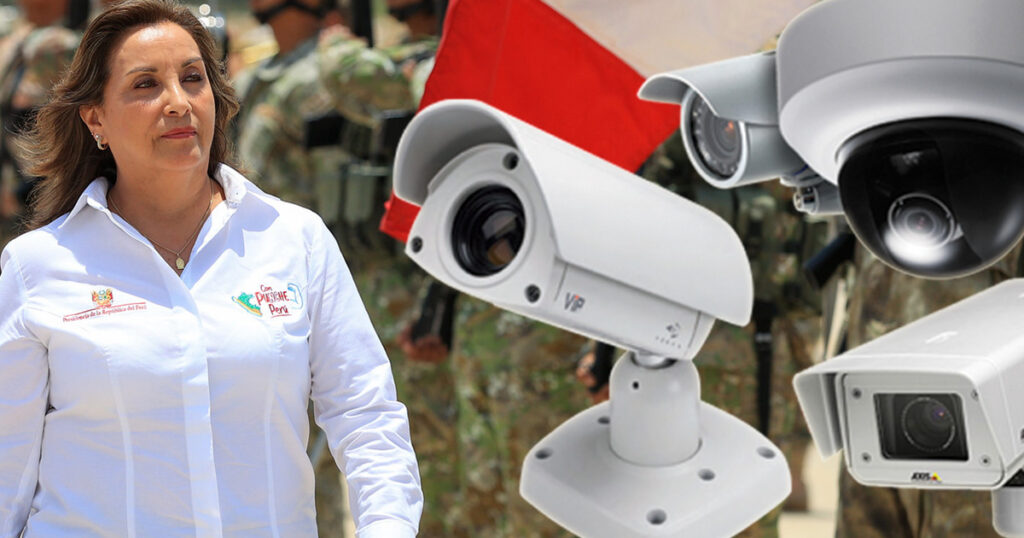 Boluarte anuncia compra de 10 mil cámaras de seguridad para toda Lima Metropolitana