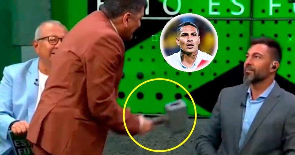 Periodista ecuatoriano casi golpea con ‘martillo’ a su compañero por criticar a Paolo Guerrero