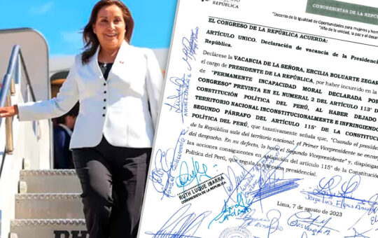 Bancadas de izquierda presentan moción de vacancia contra Dina Boluarte