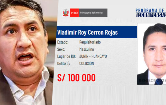 “100 mil soles de recompensa para entregar al hijo del pueblo”
