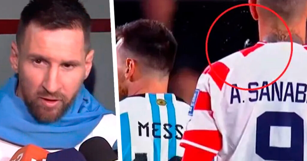 Messi y su fuerte respuesta contra Sanabria tras escupitajo en Argentina
