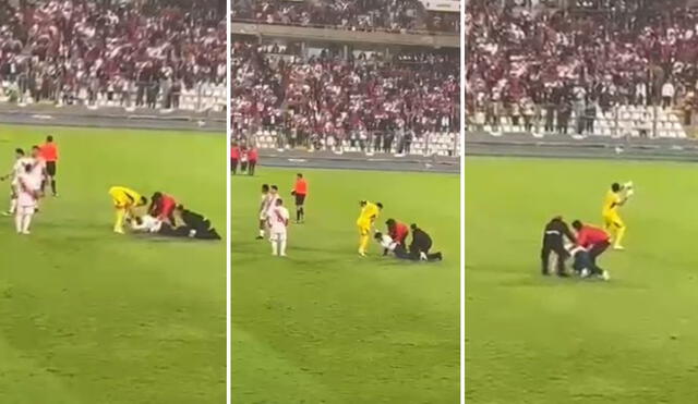 Pedro Gallese le arranchó y lanzó el celular de hincha que entró a tomarse foto con Lionel Messi