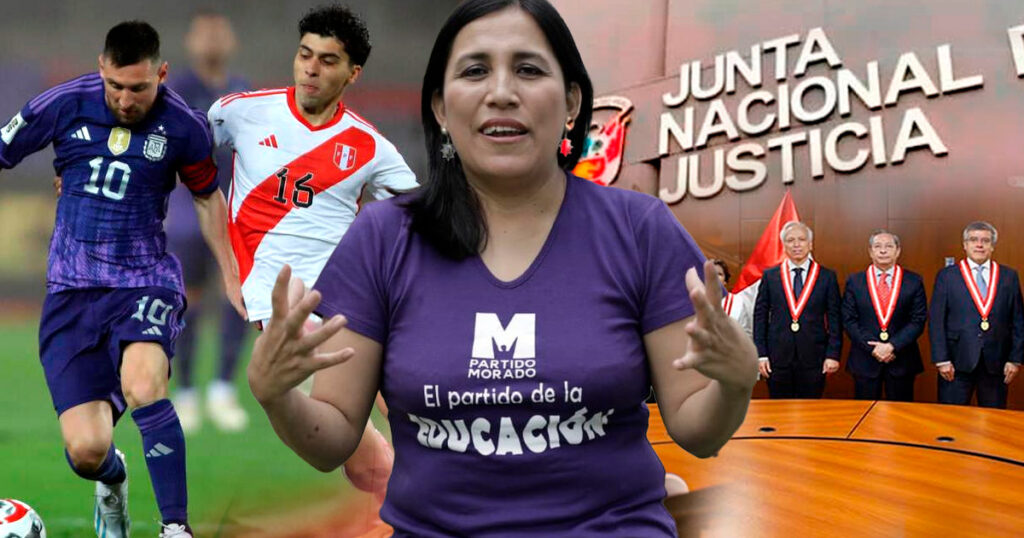 Flor Pablo critica a la ciudadanía por importarle más el futbol y no la remoción de la JNJ