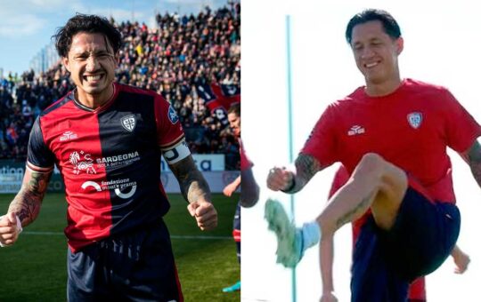 Gianluca Lapadula ya entrena con el Cagliari y podría estar ante Bolivia y Venezuela