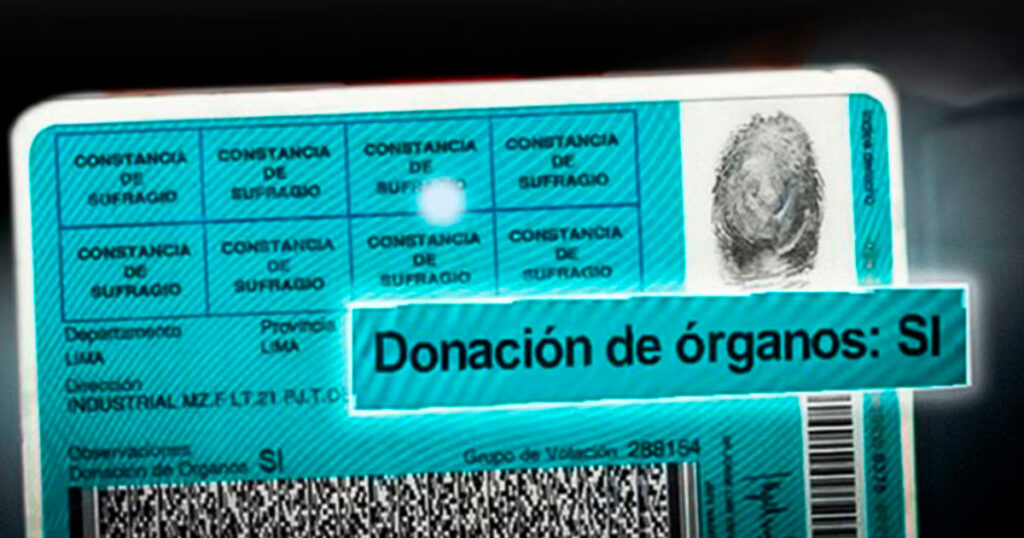 Ciudadanos podrán renovar gratis su DNI si colocan “Sí” a la donación de órganos