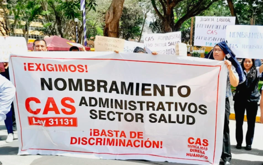 TRABAJADORES CAS DE SALUD EXIGEN APROBACIÓN DE LEY DE NOMBRAMIENTO – RCR Peru