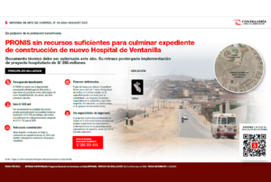 PRONIS SIN RECURSOS SUFICIENTES PARA CULMINAR EXPEDIENTE DE CONSTRUCCIÓN DE NUEVO HOSPITAL DE VENTANILLA – RCR Peru