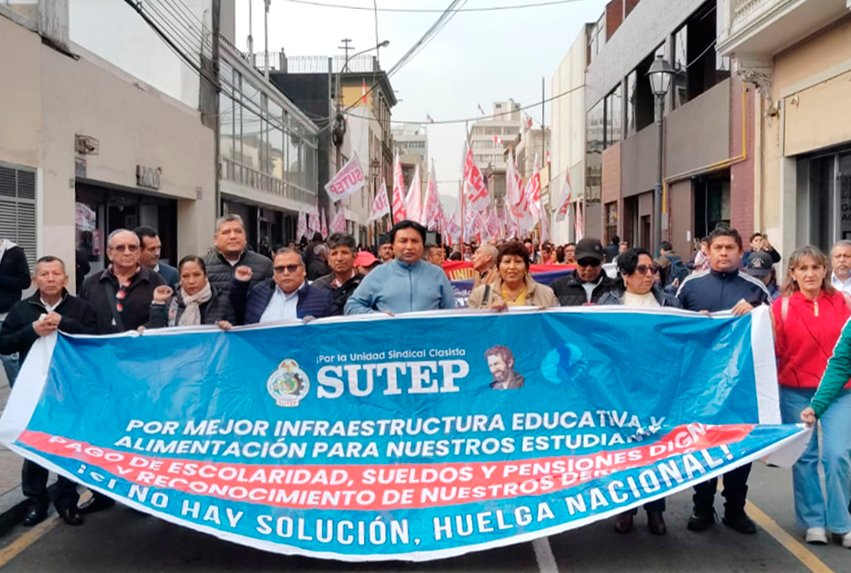 SUTEP CONVOCARÁ A HUELGA NACIONAL INDEFINIDA SI GOBIERNO NO RESUELVE DEMANDAS – RCR Peru