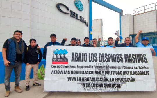 TRABAJADORES DE LA EMPRESA CELIMA MARCHARÁN EL 15 DE AGOSTO EN CONTRA DEL CESE COLECTIVO – RCR Peru