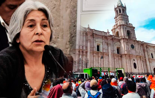 AREQUIPA SE MOVILIZA CONTRA DECLARACIONES DE LA CONGRESISTA MARÍA AGÜERO – RCR Peru