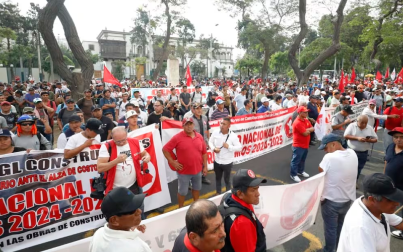 MÁS DE 500 TRABAJADORES DE CONSTRUCCIÓN CIVIL DE CAJARMACA PARTICIPARÁN DE LA MOVILIZACIÓN CONTRA LA DELINCUENCIA Y POR LA PAZ – RCR Peru