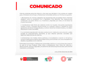 COMUNICADO – RCR Peru