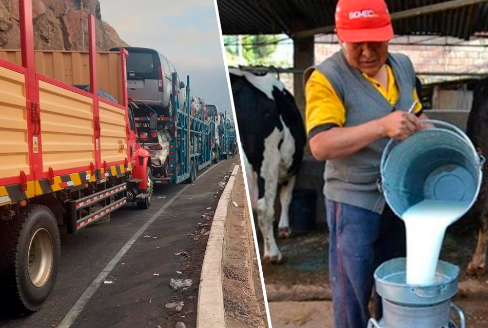 PRODUCTORES SE HAN VISTO OBLIGADOS A ARROJAR 750 MIL LITROS DE LECHE POR BLOQUEO DE SUPUESTOS MINEROS – RCR Peru