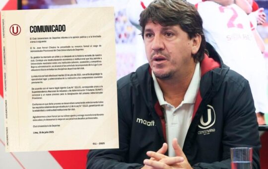 FERRARI RENUNCIÓ COMO ADMINISTRADOR DE UNIVERSITARIO – RCR Peru