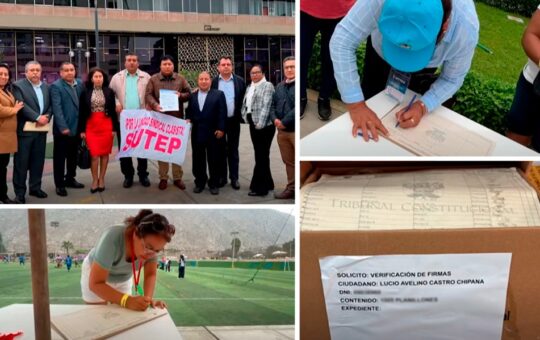 SUTEP PRESENTÓ MÁS DE 30 MIL FIRMAS EXIGIENDO DEROGATORIA DE LEY 32242 LESIVA PARA LOS DOCENTES – RCR Peru