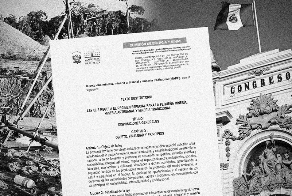AFIRMAN QUE LA LEY MAPE ES UN GRAN MITO Y QUE SU DEMORA BUSCA PRORROGAR PERMANENTEMENTE EL REINFO E IMPULSAR LA MINERÍA ILEGAL – RCR Peru