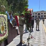 Cajamarca rinde homenaje con ofrendas florales por el Día del Ejército del Perú en acto con presencia de autoridades y representantes de instituciones