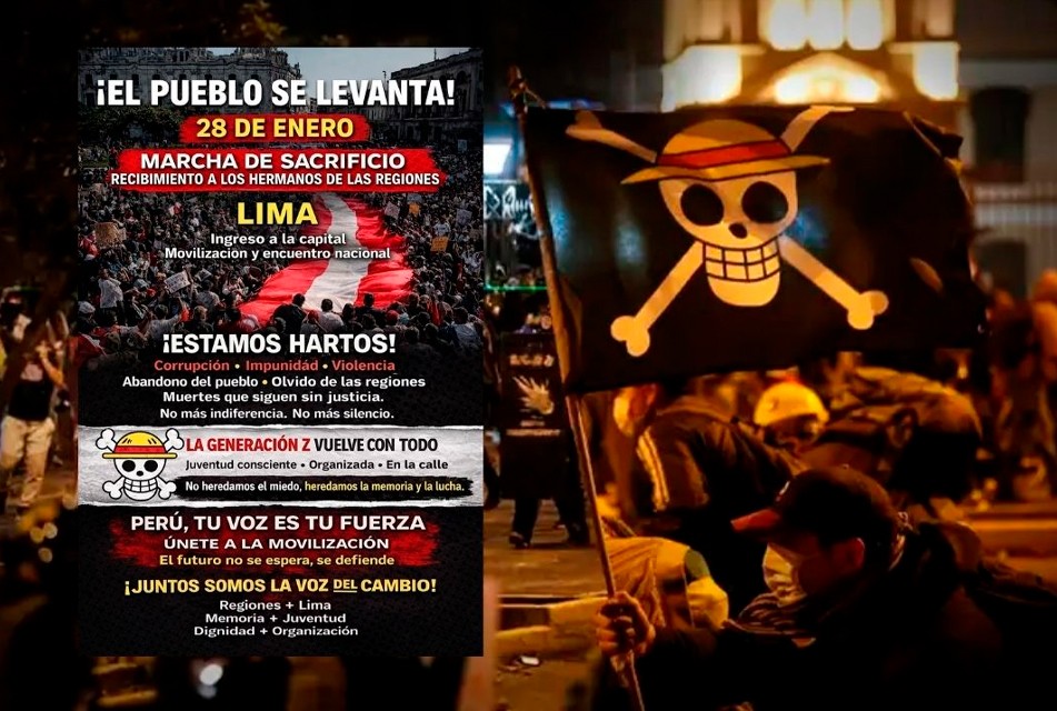 CONVOCAN A MARCHA NACIONAL PARA EL 28 DE ENERO POR PRESUNTA CORRUPCIÓN DEL PRESIDENTE JOSÉ JERÍ – RCR Peru
