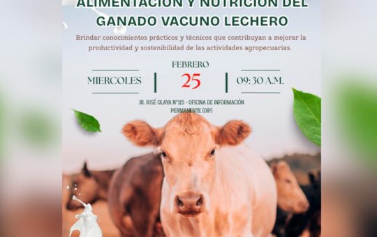 INVITACIÓN A CAPACITACIÓN EN MANEJO DE GANADO MAYOR – RCR Peru