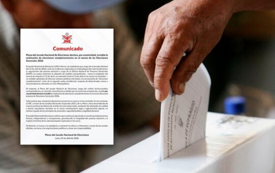 ES ACORDE A LEY DECISIÓN DEL JNE DE DECLARAR INVIABLE ELECCIONES COMPLEMENTARIAS EN LIMA – RCR Peru