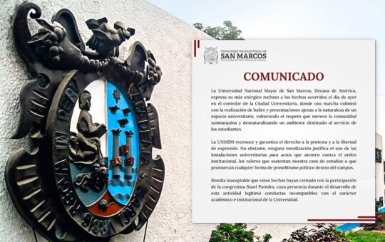 SAN MARCOS RECHAZA BAILES EN COMEDOR UNIVERSITARIO Y CUESTIONA PARTICIPACIÓN DE CONGRESISTA SUSEL PAREDES – RCR Peru
